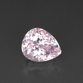 Kunzita rosa natural de 6,11 ct, en forma de pera, VVS-VS