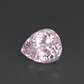 Kunzita rosa natural de 6,11 ct, en forma de pera, VVS-VS