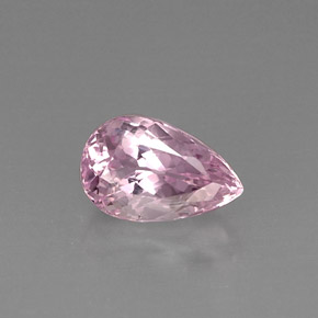 Kunzita rosa natural de 6,07 ct, en forma de pera, VS
