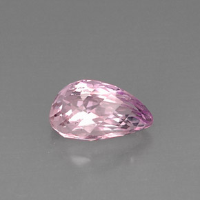 Kunzita rosa natural de 6,07 ct, en forma de pera, VS