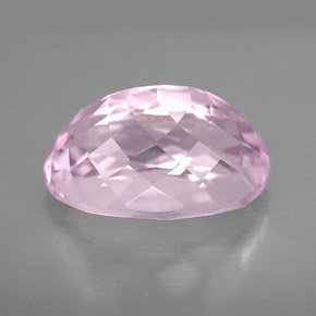 Kunzita rosa natural de 6,11 ct, corte óvalo, VVS