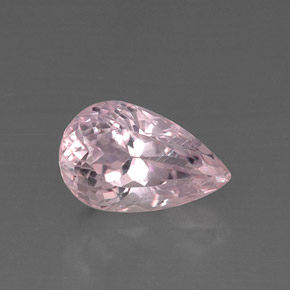 Kunzita rosa natural de 9,14 ct, en forma de pera, VS