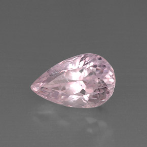 Kunzita rosa natural de 9,14 ct, en forma de pera, VS