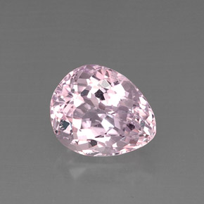 Kunzita rosa natural de 9,78 ct, en forma de pera, VS