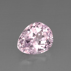 Kunzita rosa natural de 9,78 ct, en forma de pera, VS