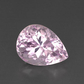 Kunzita rosa natural de 13,68 ct, en forma de pera, VVS-VS