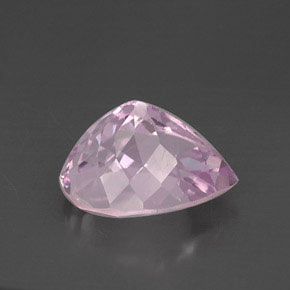 Kunzita rosa natural de 13,68 ct, en forma de pera, VVS-VS