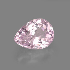 Kunzita rosa natural de 5,99 ct, en forma de pera, VS