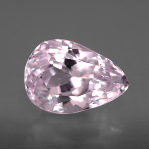 Kunzita rosa natural de 5,60 ct, en forma de pera, VVS
