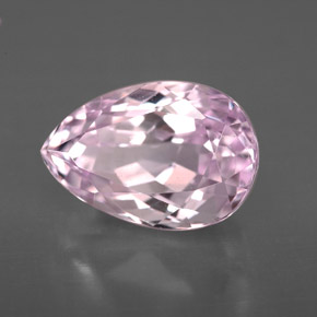 Kunzita rosa natural de 4,52 ct, en forma de pera, VVS-VS