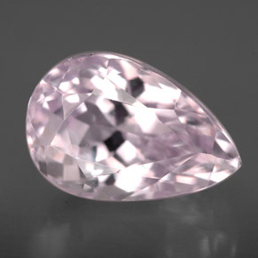 Kunzita rosa natural de 6,41 ct, en forma de pera, VVS-VS