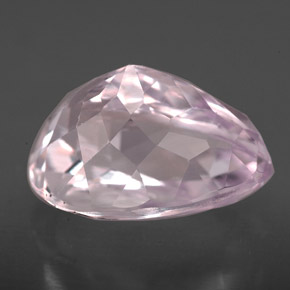Kunzita rosa natural de 6,41 ct, en forma de pera, VVS-VS
