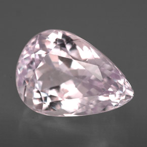Kunzita rosa natural de 7,17 ct, en forma de pera, VS