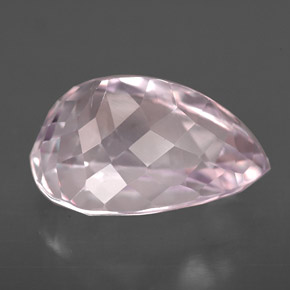 Kunzita rosa natural de 7,17 ct, en forma de pera, VS