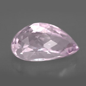 Kunzita rosa natural de 9,19 ct, en forma de pera, VVS-VS