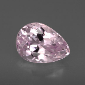 Kunzita rosa natural de 3,86 ct, en forma de pera, VVS