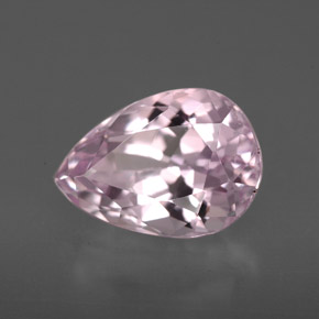 Kunzita rosa natural de 3,86 ct, en forma de pera, VVS