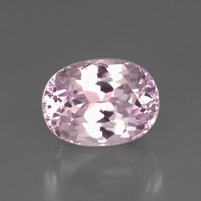 Kunzita rosa natural de 6,71 ct, corte óvalo, VVS