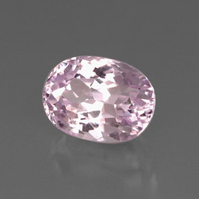 Kunzita rosa natural de 6,71 ct, corte óvalo, VVS