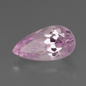 Kunzita rosa natural de 6,58 ct, en forma de pera, VVS
