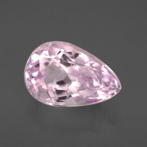Kunzita rosa natural de 4,55 ct, en forma de pera, VS