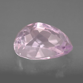 Kunzita rosa natural de 5,78 ct, en forma de pera, VVS-VS