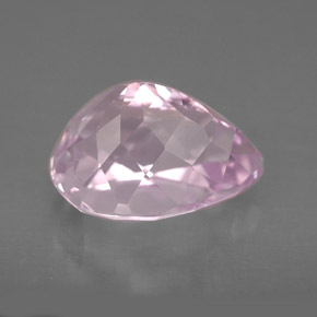 Kunzita rosa natural de 5,22 ct, en forma de pera, VVS