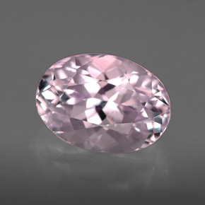 Kunzita rosa natural de 5,64 ct, corte óvalo, VVS