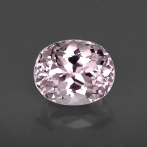 Kunzita Rosado claro natural de 5.85 ct, Corte Óvalo, VVS-VS