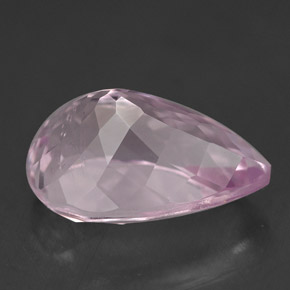 Kunzita rosa natural de 6,61 ct, en forma de pera, VS