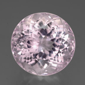 Kunzita rosa natural de 7,90 ct, corte redondo, VS