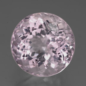 Kunzita rosa natural de 7,90 ct, corte redondo, VS