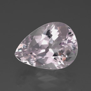 Kunzita rosa natural de 5,12 ct, en forma de pera, VVS