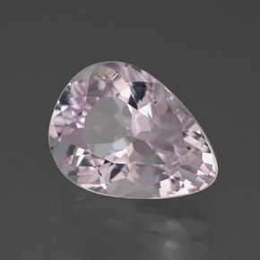 Kunzita rosa natural de 5,12 ct, en forma de pera, VVS