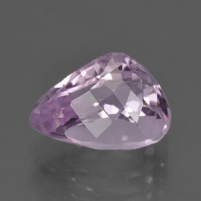 Kunzita rosa natural de 5,56 ct, en forma de pera, VS