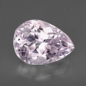 Kunzita rosa natural de 6,49 ct, en forma de pera, VVS-VS