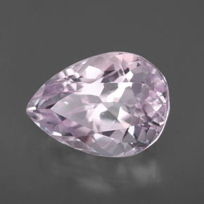 Kunzita rosa natural de 6,49 ct, en forma de pera, VVS-VS