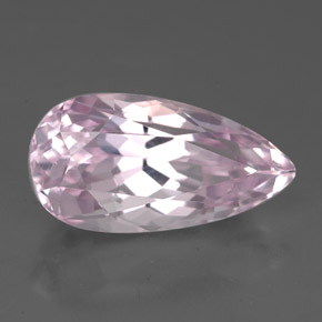 Kunzita rosa natural de 6,63 ct, en forma de pera, VVS-VS