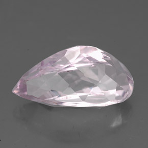 Kunzita rosa natural de 6,63 ct, en forma de pera, VVS-VS