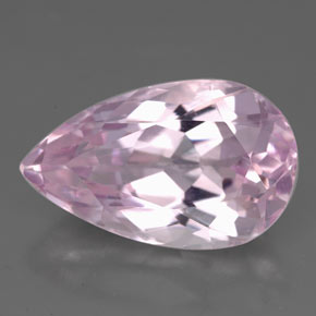 Kunzita rosa natural de 8,82 ct, en forma de pera, VS