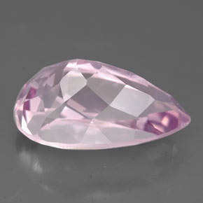 Kunzita rosa natural de 8,82 ct, en forma de pera, VS