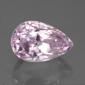 Kunzita rosa natural de 6,54 ct, en forma de pera, VS-SI