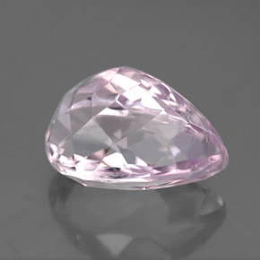 Kunzita rosa natural de 6,54 ct, en forma de pera, VS-SI