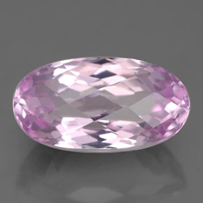 Kunzita rosa natural de 5,71 ct, corte óvalo, VS