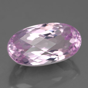Kunzita rosa natural de 5,71 ct, corte óvalo, VS
