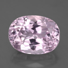 Kunzita rosa natural de 6,47 ct, corte óvalo, VS-SI
