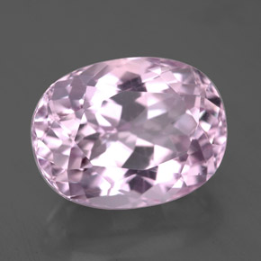 Kunzita rosa natural de 6,47 ct, corte óvalo, VS-SI