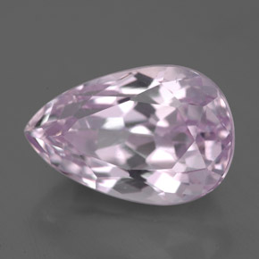 Kunzita rosa natural de 6,57 ct, en forma de pera, VS