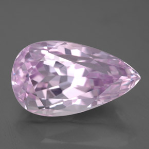 Kunzita rosa natural de 7,83 ct, en forma de pera, VS