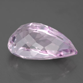 Kunzita rosa natural de 7,83 ct, en forma de pera, VS